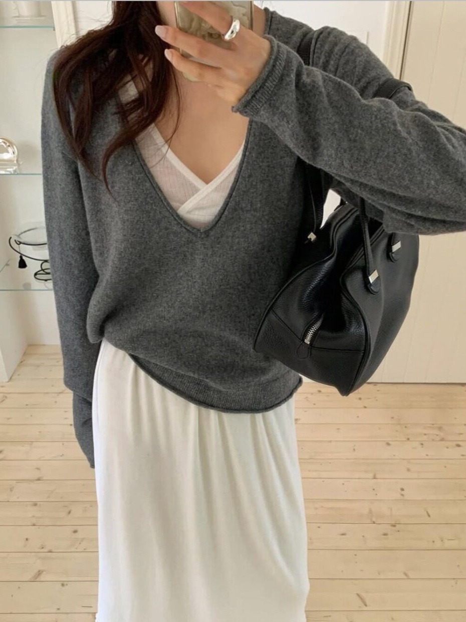 Resin Vat - Sweater Rajut Wanita Musim Gugur dan