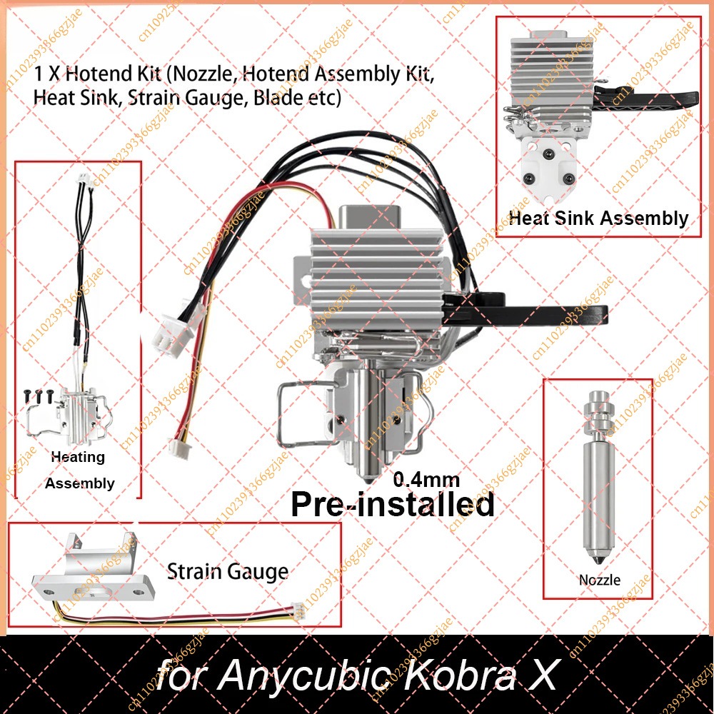 Hotend 0.4Mm - Kit Hotend 0.4mm yang Sudah Terpasang