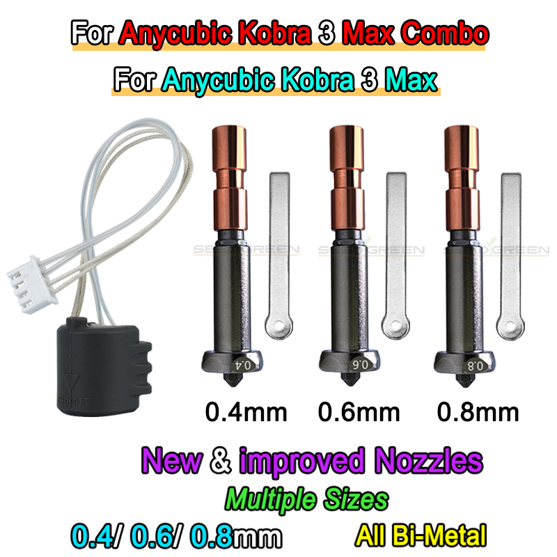 Hotend 0.4Mm - Nosel Peningkatan Baru untuk Nozel Anycubic