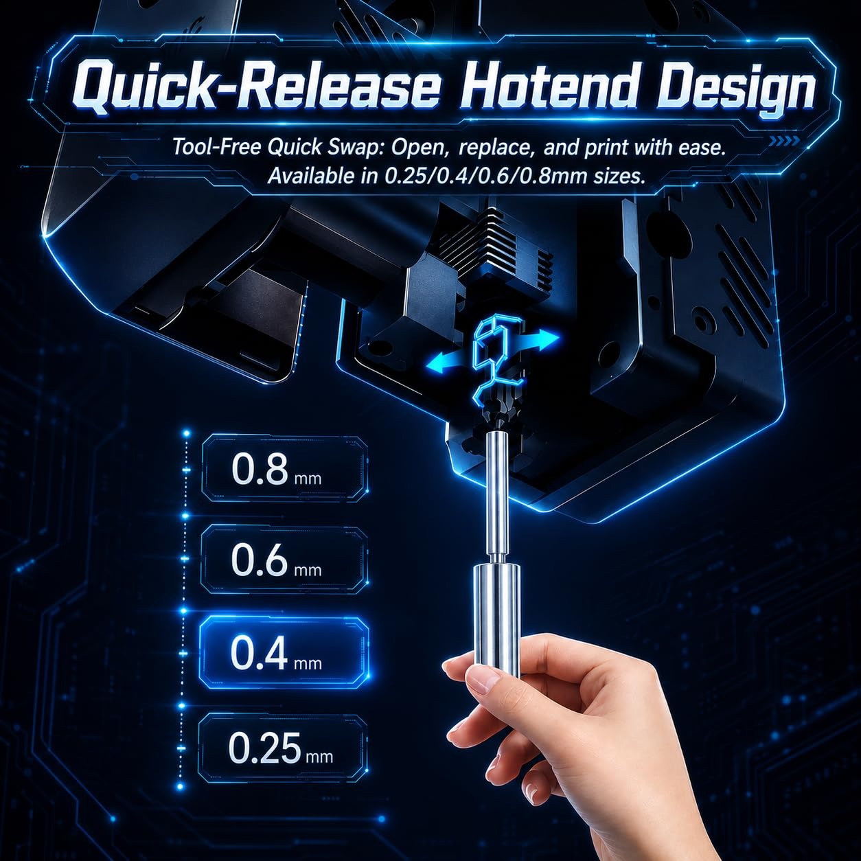 Nozel Baja Keras untuk Anycubi - Hotend 0.4Mm ulasan dan harga
