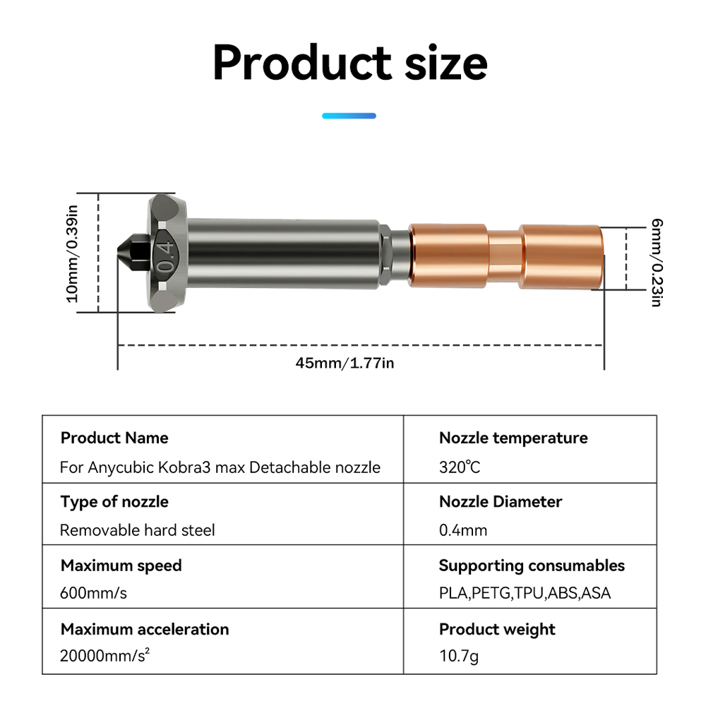 Nosel Peningkatan Baru untuk N - Hotend 0.4Mm ulasan dan harga