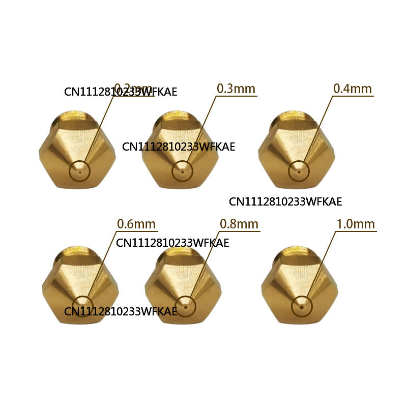 5 buah Nozzle Extruder MK10 M6 - Printer Nozzle ulasan dan harga