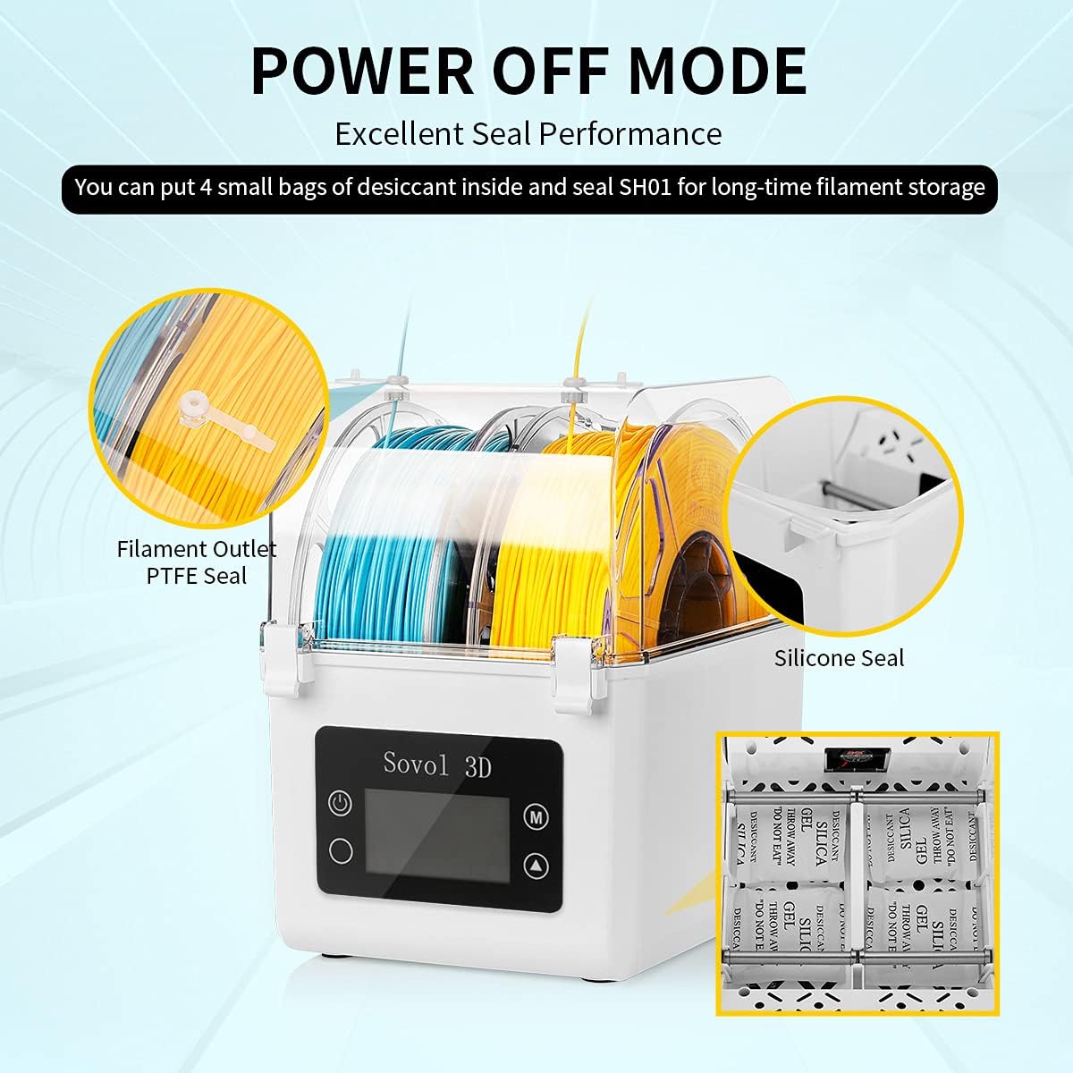 Sovol pengering filamen SH01,  - Enclosure 3D Printer ulasan dan harga
